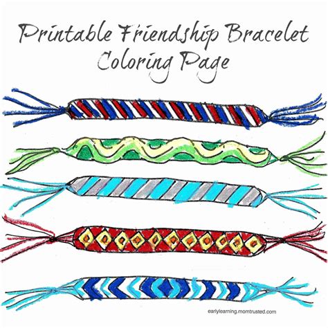 free printable friendship bracelets.